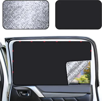 Imagen del producto de Protectores solares magnéticos para coche, 2 unidades, protección UV para niños, diseño universal