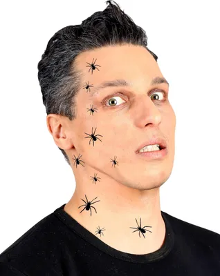 Produktbild von WIDMANN Tattoos/Sticker Spinnen 32 Stück