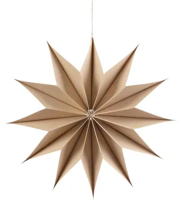 Immagine prodotto di Stella di carta, 29 cm, 13 punte, colore legno originale, decorazione