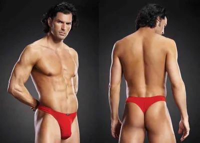 Produktbild von Blue Line Performance Microfiber Thong Rot S/M