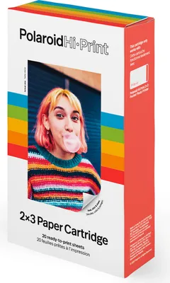 Zdjęcie produktu dla Polaroid Hi-Print, 5.4x8.6 cm, 2x3", 20 ark., Polaroid Hi-Print, 80 g, 20 szt.
