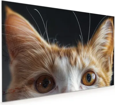 Produktbild von Küchenrückwand Spritzschutz Glas mit Motiv Katzenaugen 40 x 40 cm