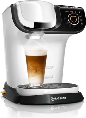 Produktbild von Ekspres na kapsułki Bosch TAS6504 Tassimo My Way, 1,3 litra, Intellibrew, obsługa jednym przyciskiem, majestatyczna biel