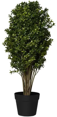 Obrázok produktu pre Umelá rastlina buxus, výška 70 cm, v čiernom kvetináči