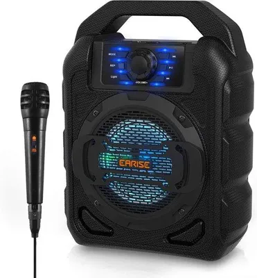 Image de Kit de micro karaoké sans fil avec haut-parleur et connexion USB
