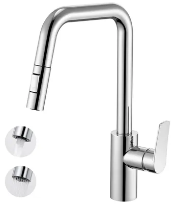 Obrázek produktu pro Kuchyňská baterie s výsuvnou sprchovou hlavicí