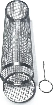 Produktbild von Rollbarer BBQ-Grillkorb, Barbecue-Grillkorb, Edelstahl, 30x9cm