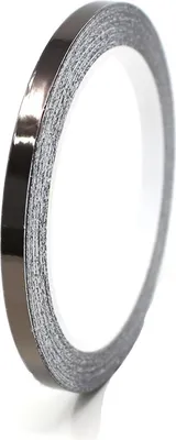 Produktbild von 8,5m Zierstreifen 3mm Chrom Schwarz Auto Motorrad Dekorstreifen Seitenstreifen
