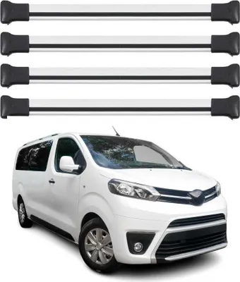 Produktbild von Dachträger Grundtäger für Toyota Proace / Proace Verso 2016-2025 Alu Silber 4tlg