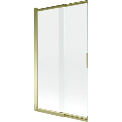 Zdjęcie produktu dla Mexen Fox parawan nawannowy 2-skrzydłowy przesuwny 100 x 150 cm, transparent, złoty - 891-100-002-50-00