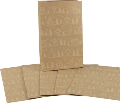 Produktbild von CACTUS Weihnachts-Papiertüte "X-mas" (B)100 x (H)160 mm