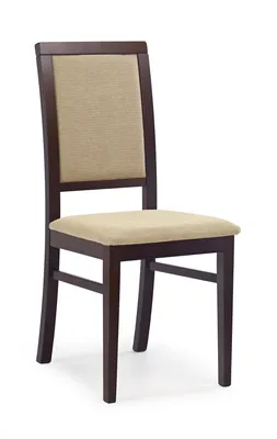 Produktbild von Halmar Essensstuhl Sylwek 1 - dunkle Walnuss / Beige