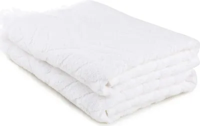 Produktbild von Mijolnir, Leaf - White, Handtuch-Set (2-teilig), Weiß, 100% BAUMWOLLE, 50 x 90 cm