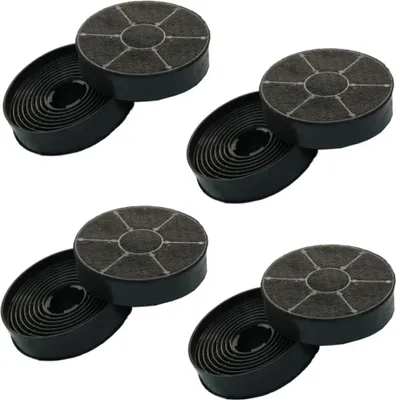 Produktbild von Super-Sparset - 4 Paar Aktiv-Kohlefilter Ersatz für RESPEKTA MIZ 0058 Kohlefilter MIZ0058