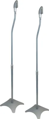 Produktbild von 2x Lautsprecherständer 68-110 CM Boxenständer Silber Neu Boxen Surround