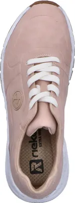 Produktbild von Rieker Damen Sneaker Schnürschuh Weite H mit Keilabsatz und Wechselsohle M4903, Größe:42 EU, Farbe:Rosa