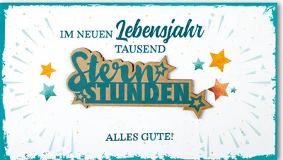 Produktbild von Geburtstag - CraftArt - Karte mit Umschlag - Im neuen Lebensjahr tause