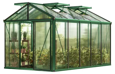 Zdjęcie produktu dla GFP szklarnia Diamas 23 Light 235x385 cm - grube panele poliwęglanowe ok. 12 mm - kolor: zielony