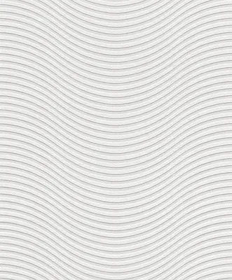 Produktbild von Rasch Vliestapete 162806 Wallton überstreichbare wellen weiß 10,05 x 0,53 m