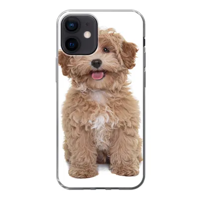 Produktbild von MuchoWow® Handyhülle Schutzhülle Hülle für iPhone 12 Hund - Haustiere - Fell Silikon Softcase Handy Hülle - Schutzhülle
