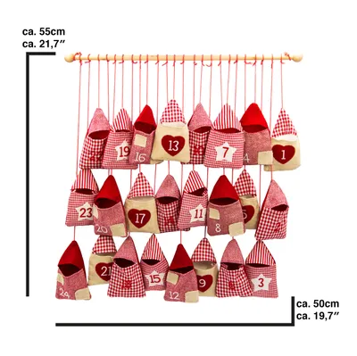 Immagine prodotto di Calendario dell'Avvento rosso da riempire