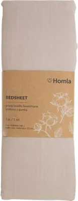 Obrázok produktu pre Posteľná plachta posteľná plachta spálňa LAUKO renforce béžová plachta 140x200 cm HOMLA