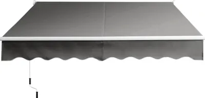 Obrázek produktu pro Výsuvná terasová markýza, 295x250 cm, šedá, hliník