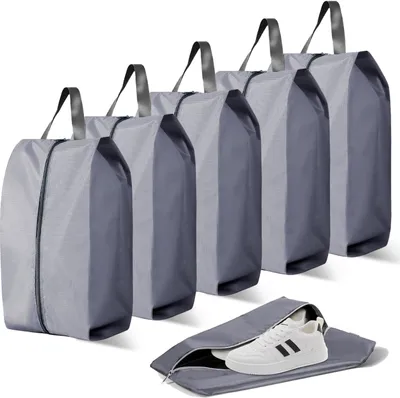Imagen del producto de Fundas para zapatos, impermeables, juego de 5 unidades, 42x24x18 cm, ideales para viajes