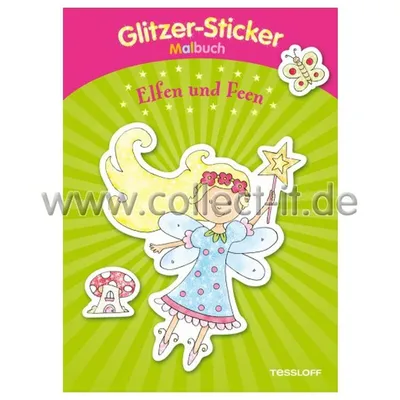 Zdjęcie produktu dla Glitzer-Sticker-Malbuch. Elfen und Feen