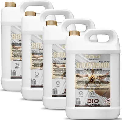 Zdjęcie produktu dla Bioetanol o zapachu waniliowym 96,6% 20 l do kominków uniwersalnych, bezdymny, bezsadowy GiDeli