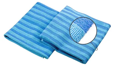 Produktbild von Mikrofaser-Bodentücher, 2 Stück, Reinigungstücher, Wischmopps, Haushaltstücher, Scheuertuch, Polyester, 55 x 50 cm