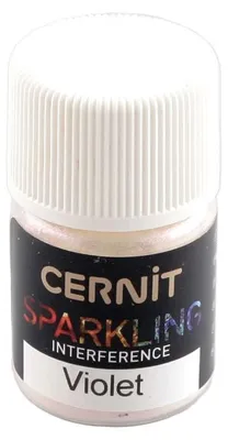 Produktbild von Cernit Sparkling Glimmerpulver für Polymer-Modelliermasse - 5 g Interferenzviolett