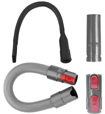 Produktbild von Staubsauger Zubehör Set 4 Stück für Dyson V7 V8 V10 V11 V12 V15 SV10 SV11, Flexible Fugendüse, Ausziehbarer Schlauch, Adapter