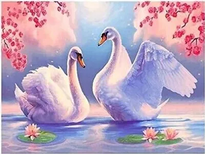 Obrázek produktu pro 40x30 cm DIY Diamond Painting DIY Diamond Painting Dvě labutě