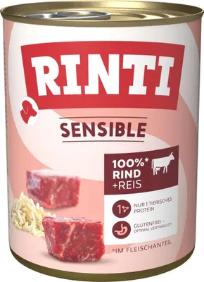 Produktbild von RINTI Sensible Rind & Reis 800 g