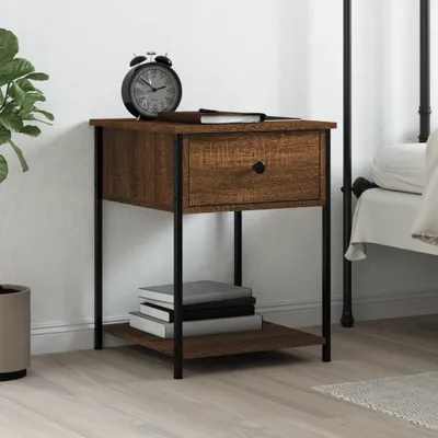 Obrázek produktu pro vidaXL Noční stolek Brown Oak-look 44x45x58 cm výrobek ze dřeva