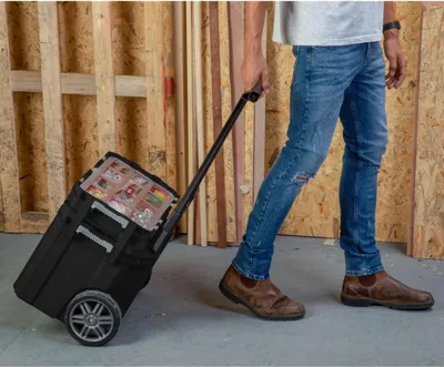 Produktbild von Keter Mobiler Werkzeugkoffer mit Organizer Connect Schwarz
