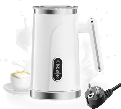 Obrázok produktu pre BioloMix napeňovač mlieka, funkcia 4 v 1, výkon 500 W, kapacita napeňovania 150 ml, 220 V EU BIELA