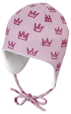 Productafbeelding van Sterntaler Baby - Mädchenmuts, babyhoed met kroontje, roze, maat 49