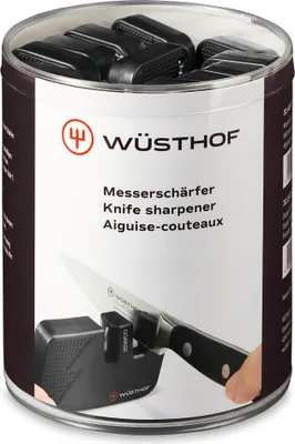Produktbild von Wüsthof Messerschärfer Display 24x schwarz / Knife Sharpener Display Pack 24x black Schärfen / Sharpening -- 3119730203 – EAN 4002293110646 – Art.-Nr. 2023063337