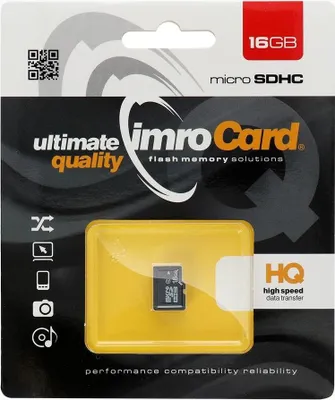 Obrázek produktu pro PAMĚŤOVÁ KARTA IMRO microSD 16GB bez SD adaptéru