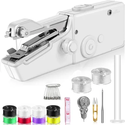 Mini-Nähmaschine, tragbar, elektrisch, mit Zubehör, für Anfänger