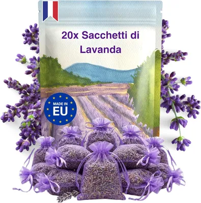 Produktbild von Lavendelparfum Beutel, 20 Stück, 120 g, für Kleiderschrank
