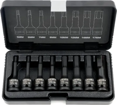 Produktbild von Schlagschrauber Nuss Set, Ribe, 8-teilig, Cr-Mo