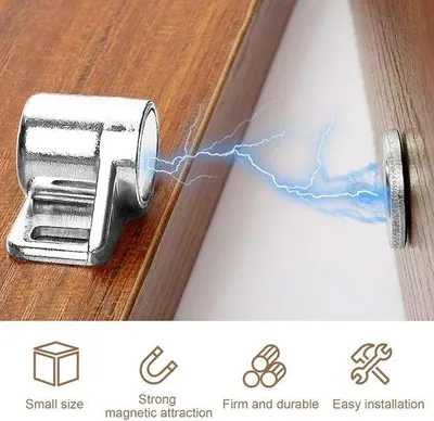 Produktbild von Famanu Magneetschnapper für Türen und Schränke - Silber, 4 Stück