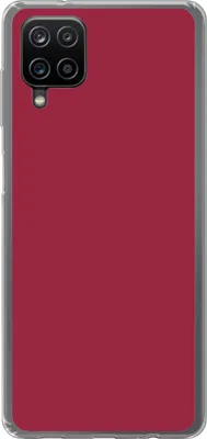Produktbild von MuchoWow® Handyhülle Schutzhülle Hülle für Telefoonhoesje Samsung Galaxy A12 Rot - Einfarbig Silikon Softcase Handy Hülle - Bild