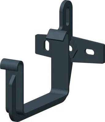 Produktbild von Dachrinne Kastenrinne 70mm Einzelteile | Rinnenhalter Halter Anthrazit | Kunststoff PVC Fallrohr DN60 | Gartenhaus Carport Terasse