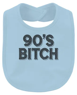 Imagen del producto de Babero vintage de los años 90, estilo retro, ideal como regalo nostálgico, color azul claro