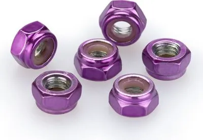 Produktbild von PUIG 0736L Muttern aus Anodisierten Aluminium  passend fuer UNIVERSAL UNIVERSAL Lila