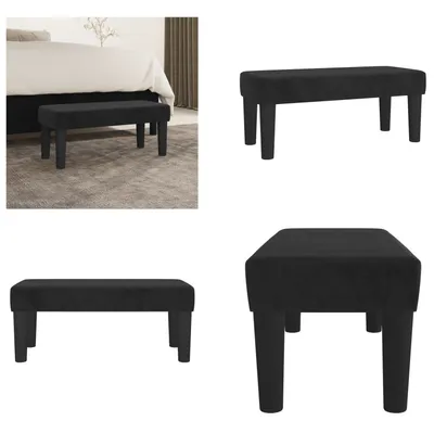 Obrázek produktu pro vidaXL Lavice černá 70x30x30 cm samet - Lavice - Lavice - Lavice do chodby